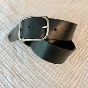 Coach | Black Leather Belt Skinny Buckle